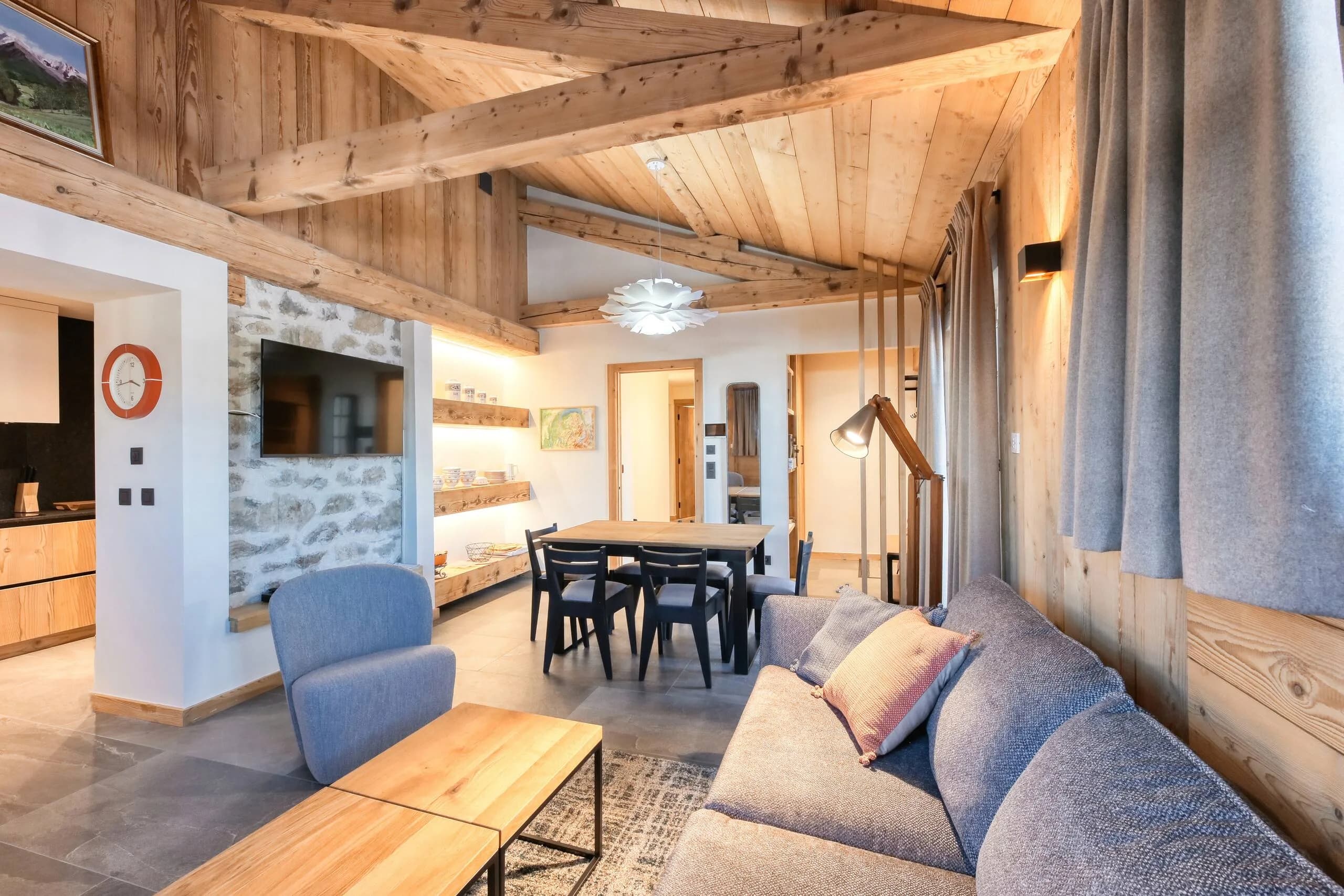 Salon — Appartement Vue Mont Blanc - 6 p