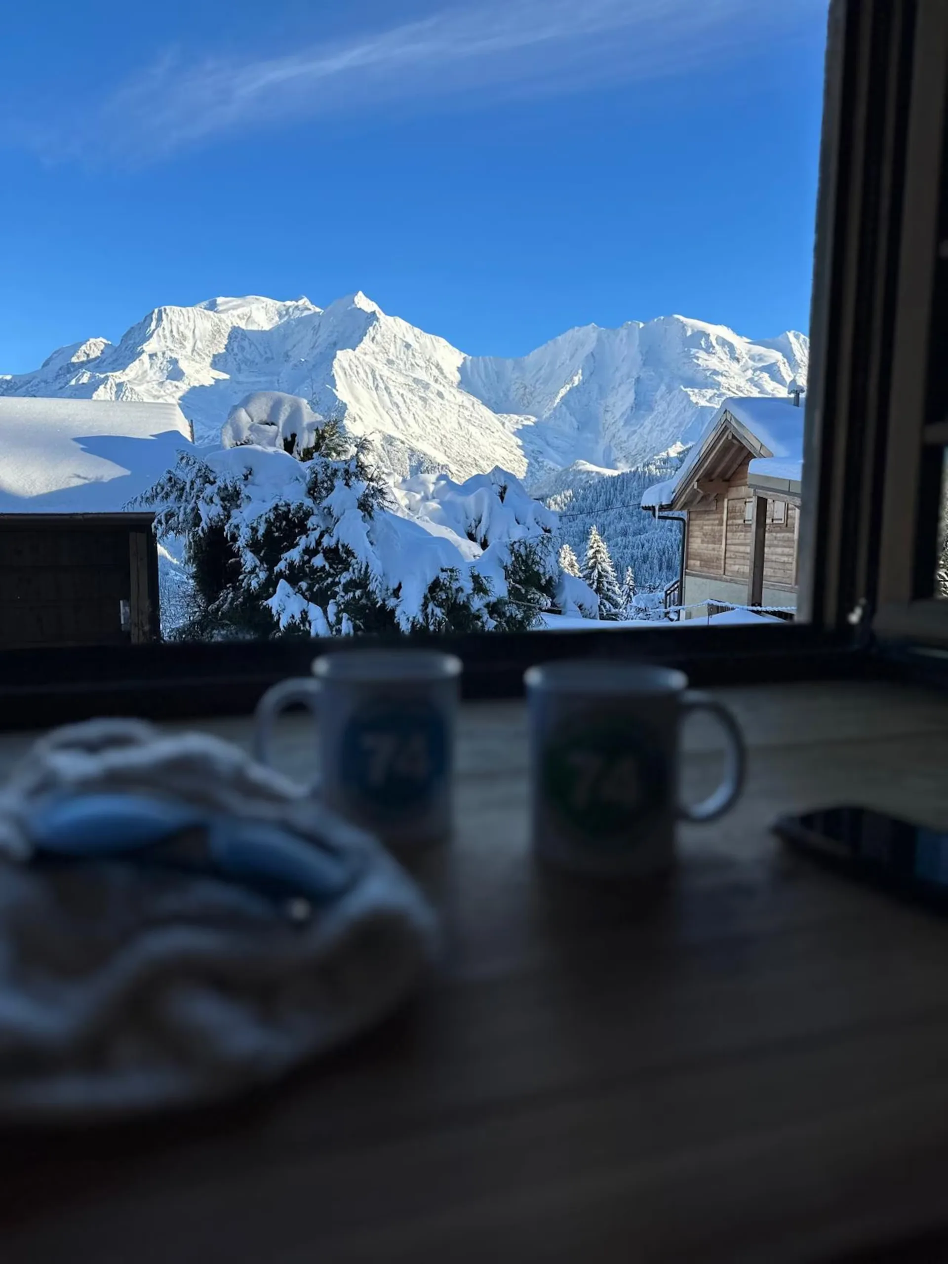 Pièce de vie — Appartement Vue Mont Blanc - 6 p