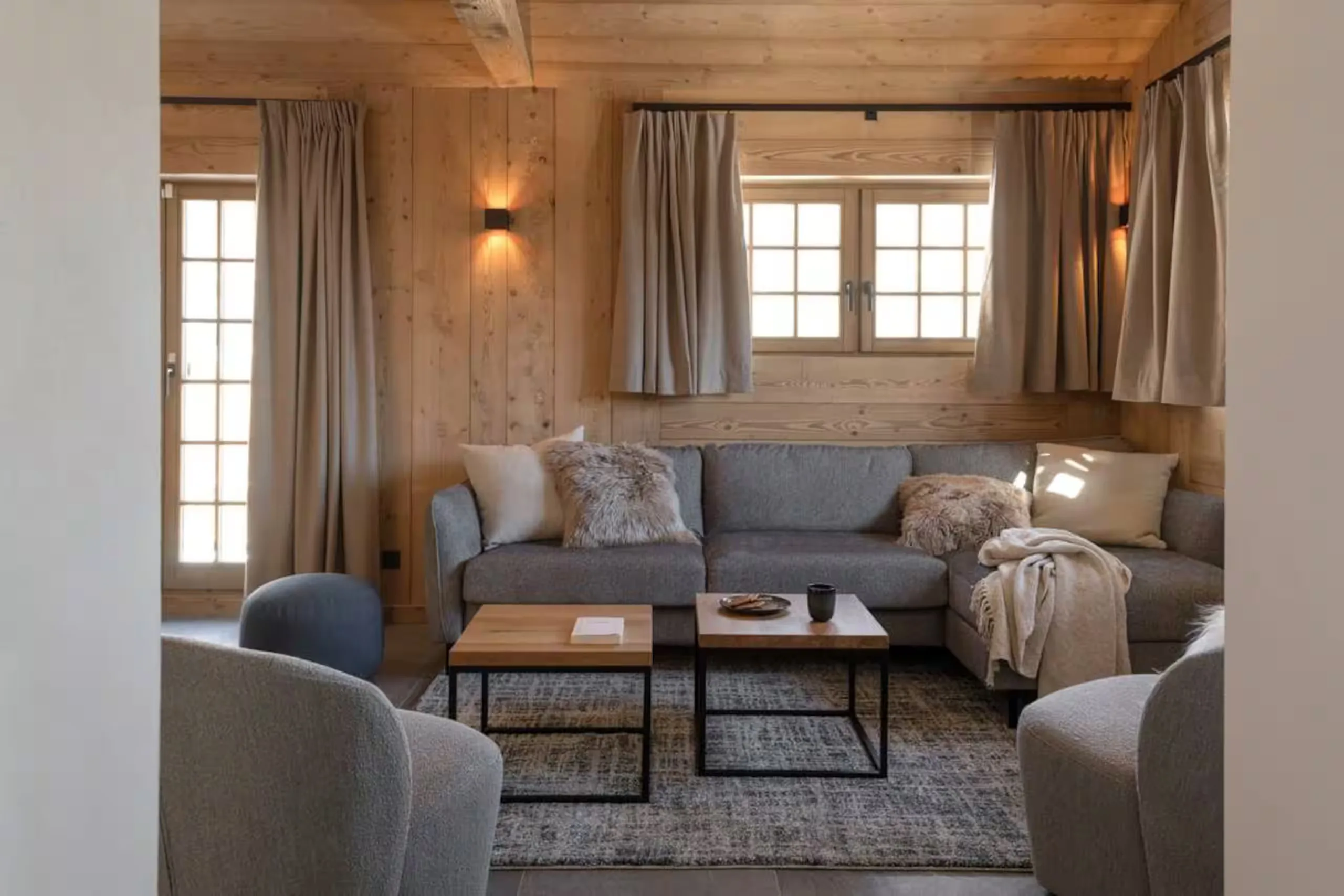 Pièce de vie — Appartement Vue Mont Blanc - 6 p